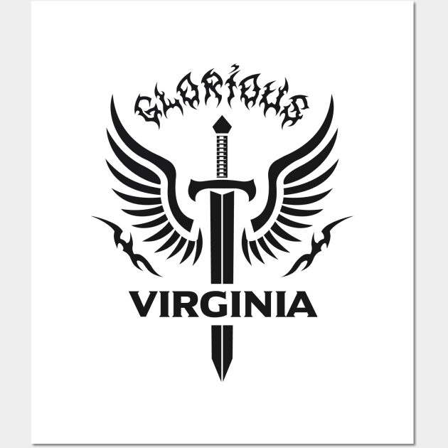 Glorious Virginia Wall Art by VecTikSam